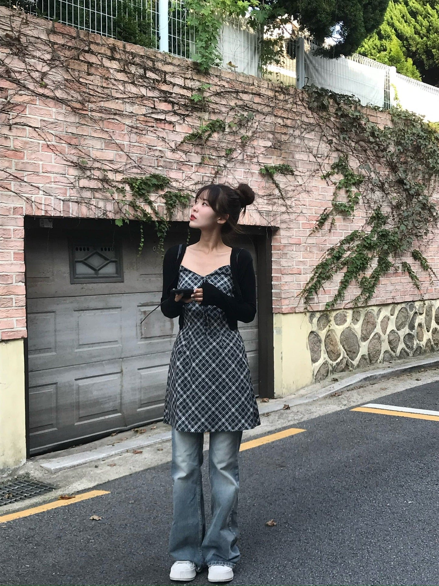 【🍂autumn vibe】Checked Mini Dress