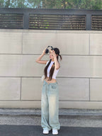 【Y2K Vibe】Cloud Cool Wide Jeans