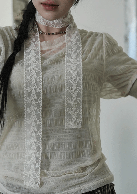 【🎀浪漫甜美】Lace Choker Scarf