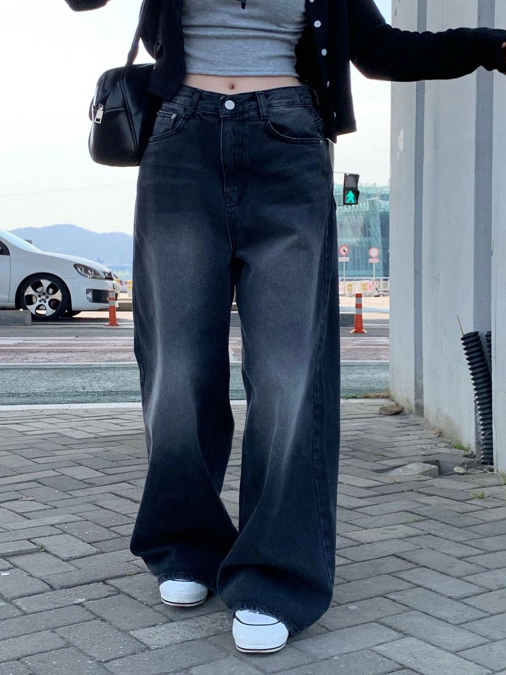 【Y2K Vibe】Cool Wide Jeans