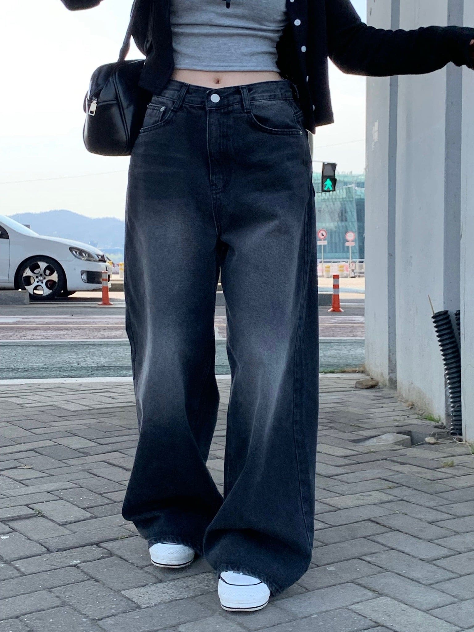 【Y2K Vibe】Cool Wide Jeans
