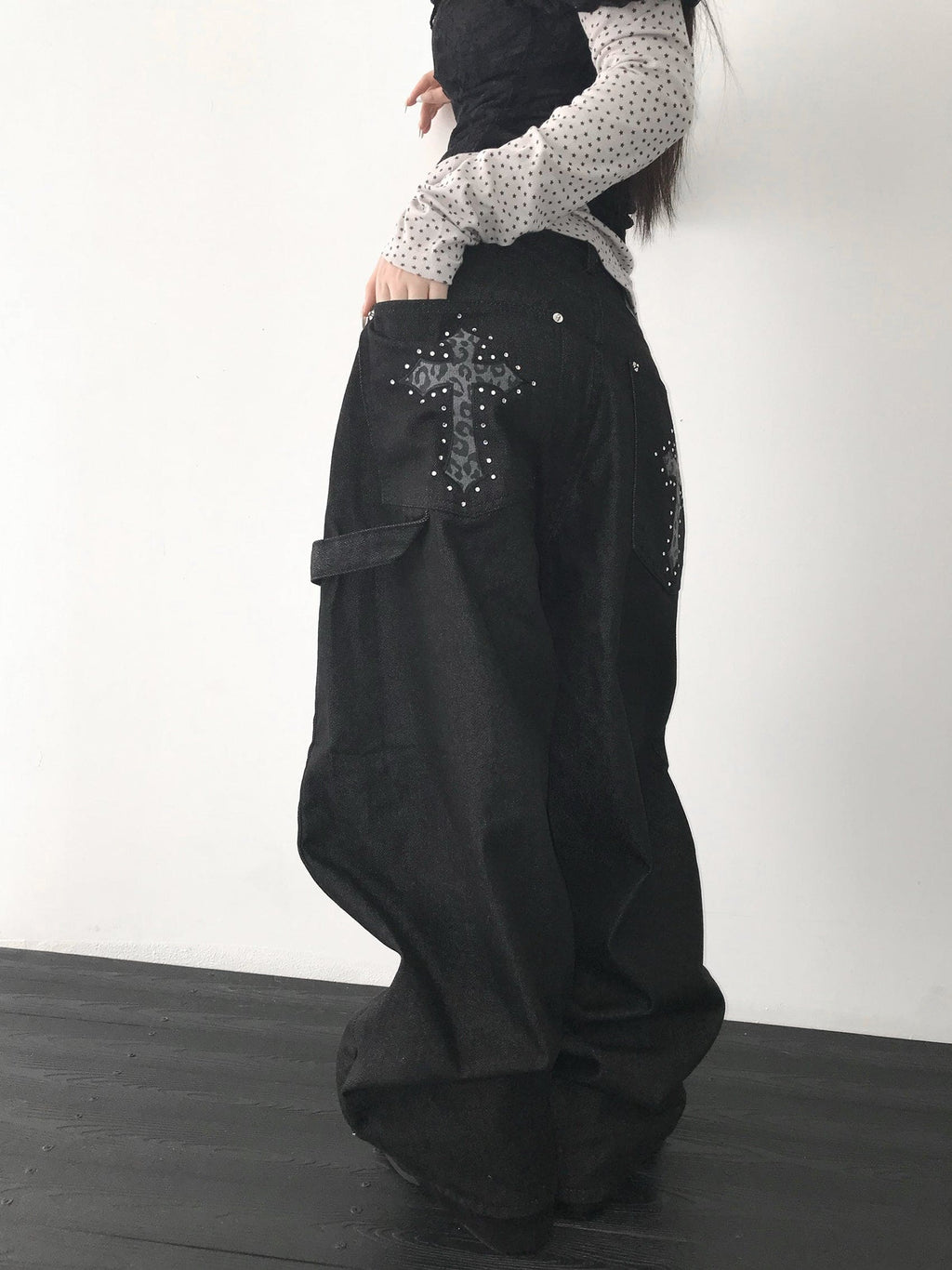 【Divine Pants Series】Cross Back Jeans 