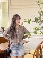 【Autumn/Winter Minimalist】Cable Cardigan 