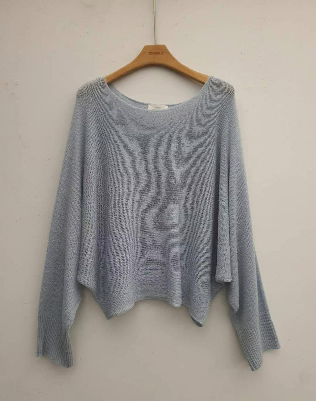 Orders surge! Basic loose-fitting knit long-sleeved shirt