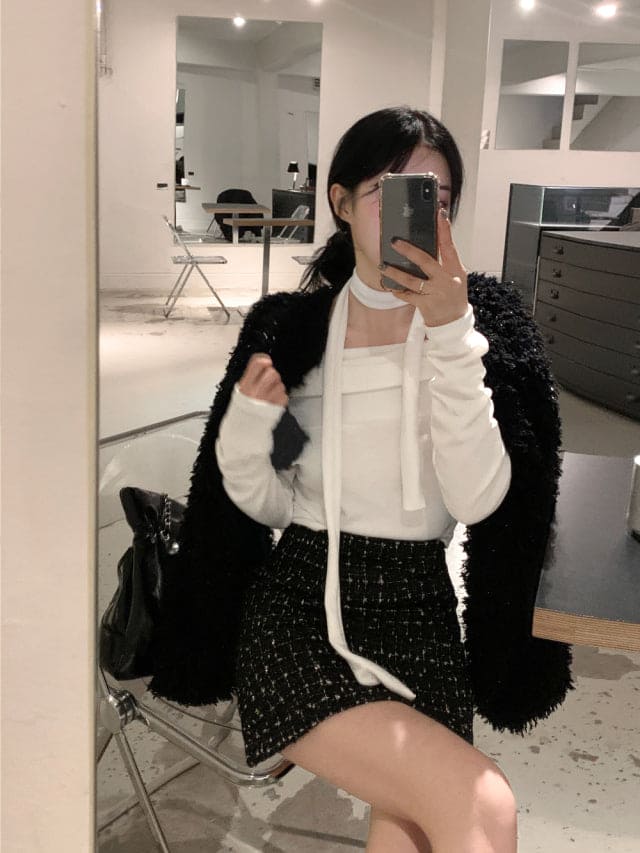 Breezy Off Shoulder Scarf Set 