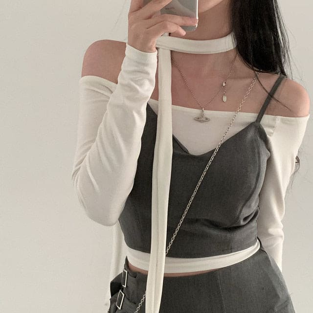 [Savage]緊身胸衣+百褶裙套裝