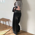 【🖤彎刀褲】Heaven Patch Wide Jeans