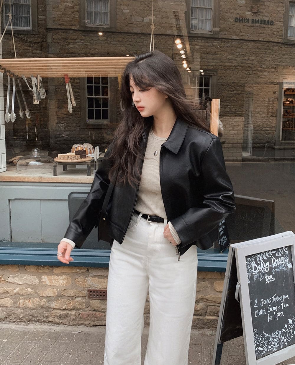 韓網MADE款！Slim Fit Knit Tee