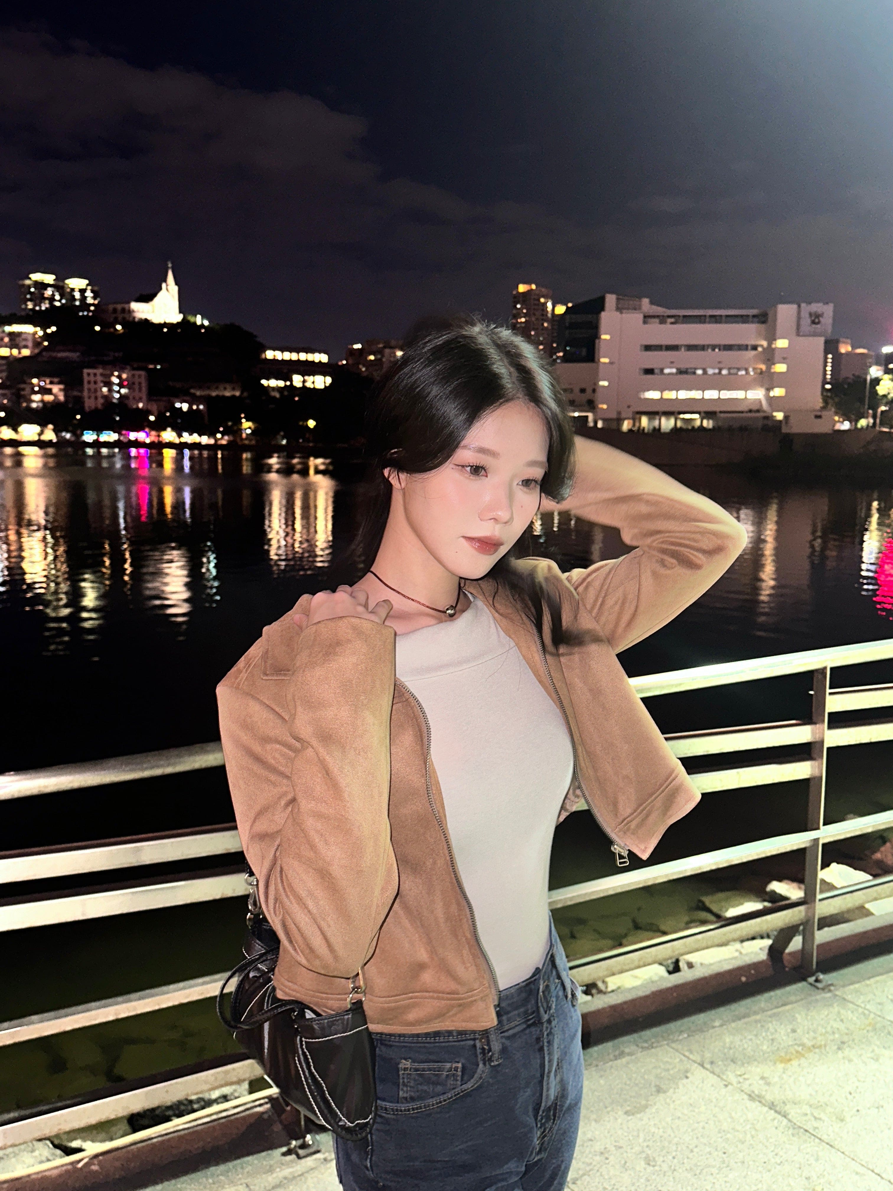 High-quality slim-fit short jacket