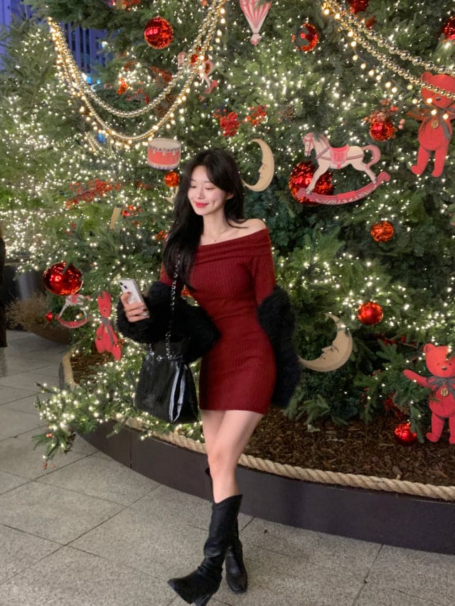 [Year-End Look Pick🥂] Off-Shoulder Dress