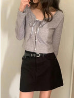 【🩰Ballet Core】Ribbon Lace Cardigan Set 