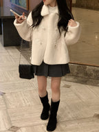 Thick pleated skirt for autumn and winter