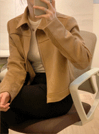 High-quality slim-fit short jacket