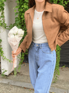 High-quality slim-fit short jacket