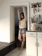 [Korean Hot Item!] Washing Denim Mini Skirt 