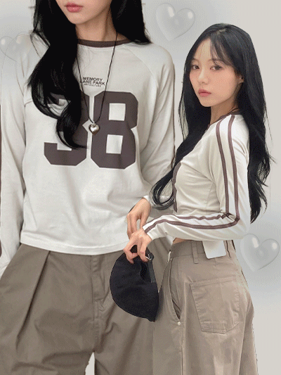 【🎧y2k vibe】38 Modal Long Sleeve Tee