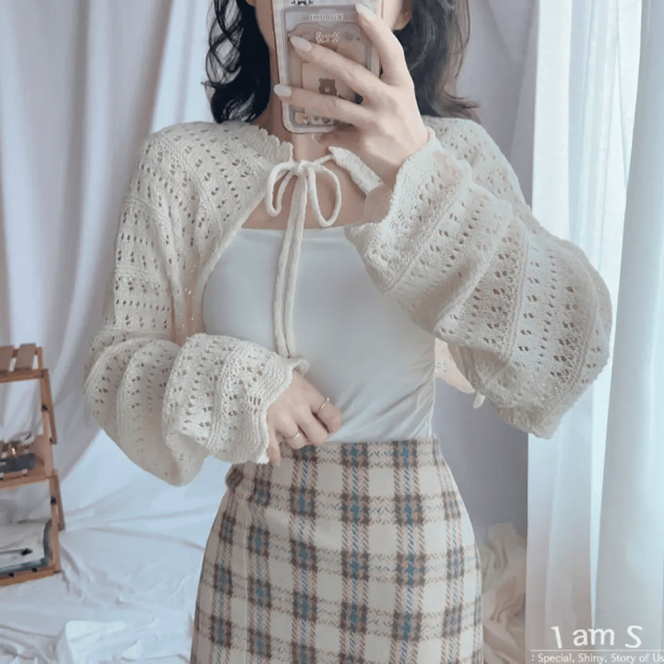 【🥨A Timeless Classic】Jelly Wave Knit Bolero 