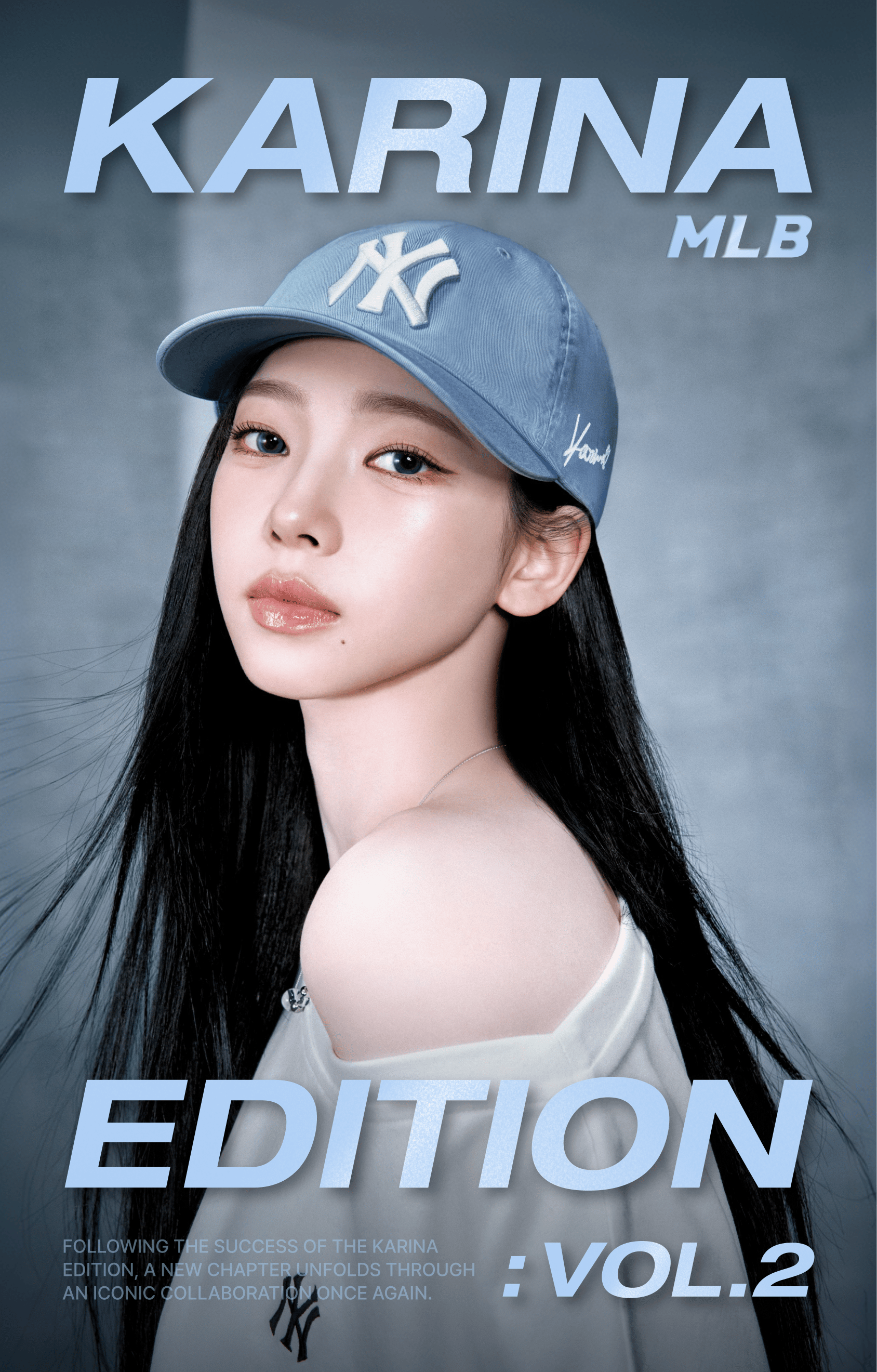 【KARINA x MLB】SIGNATURE BALL CAP NY