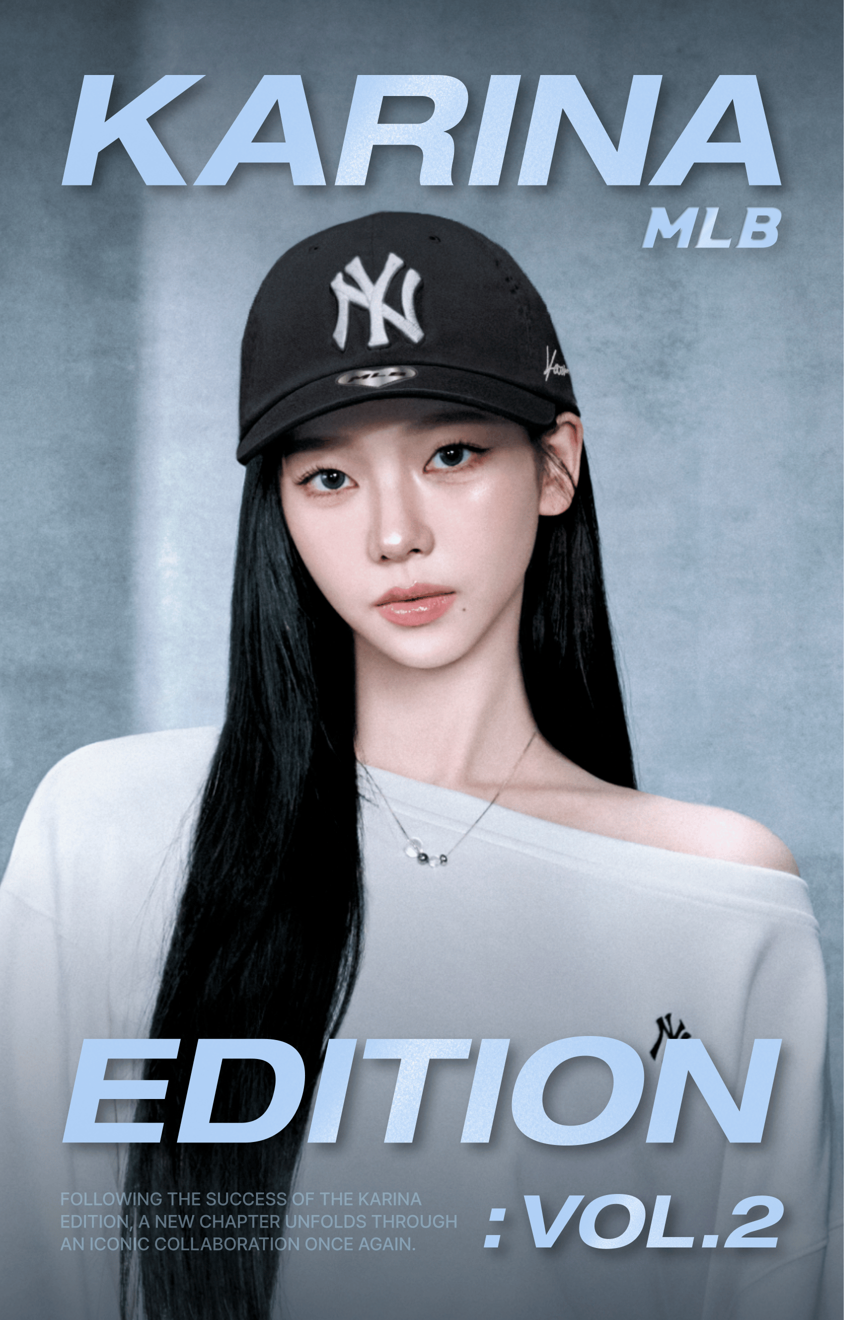【KARINA x MLB】SIGNATURE BALL CAP NY