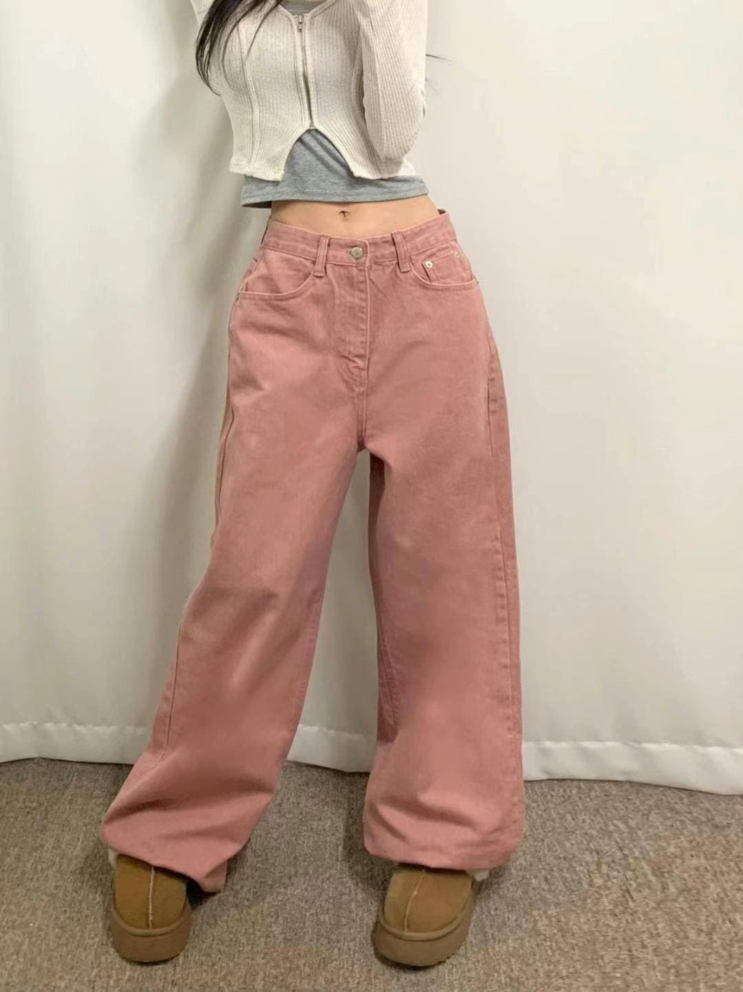 【Y2K Vibe】Cool Wide Jeans