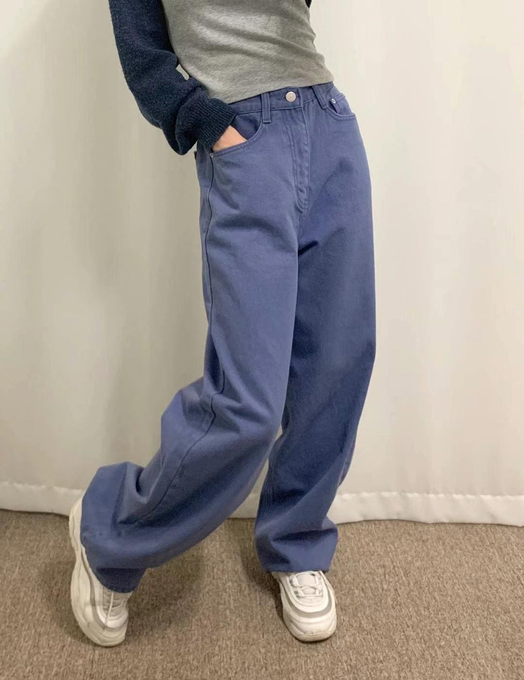 【Y2K Vibe】Cool Wide Jeans