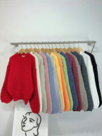 【🍷Christmas &amp; New Year PICK】Cream Puff Pastry Knit Top