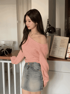 [Korean Hot Item!] Washing Denim Mini Skirt 