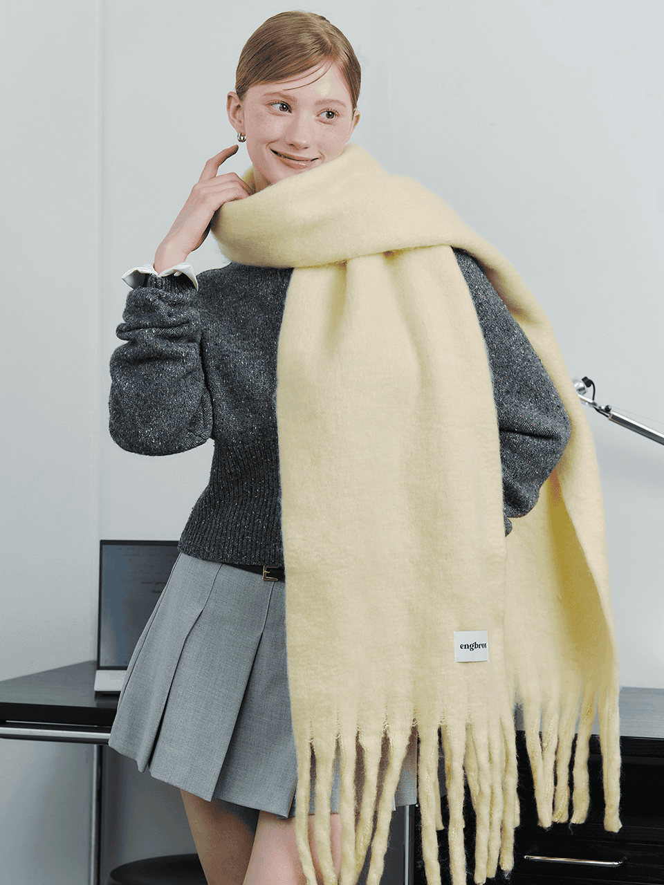 Karina同款！Engbrox Cotton Candy Muffler