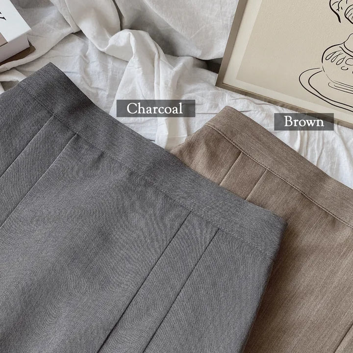 Preppy style pleated skirt and pants