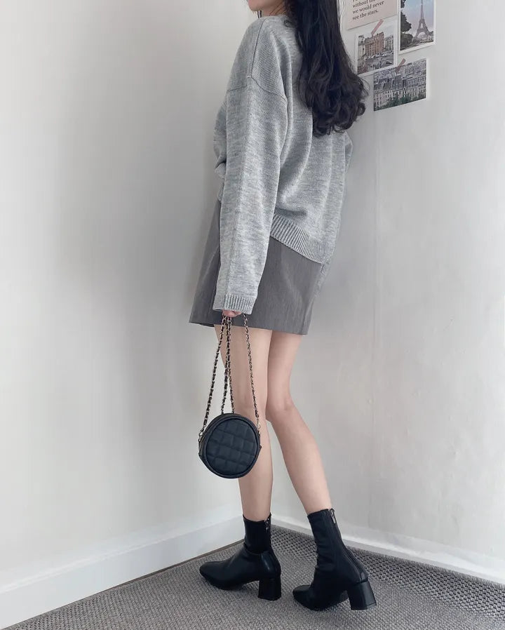 Preppy style pleated skirt and pants