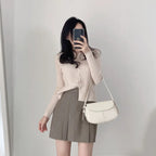 Preppy style pleated skirt and pants