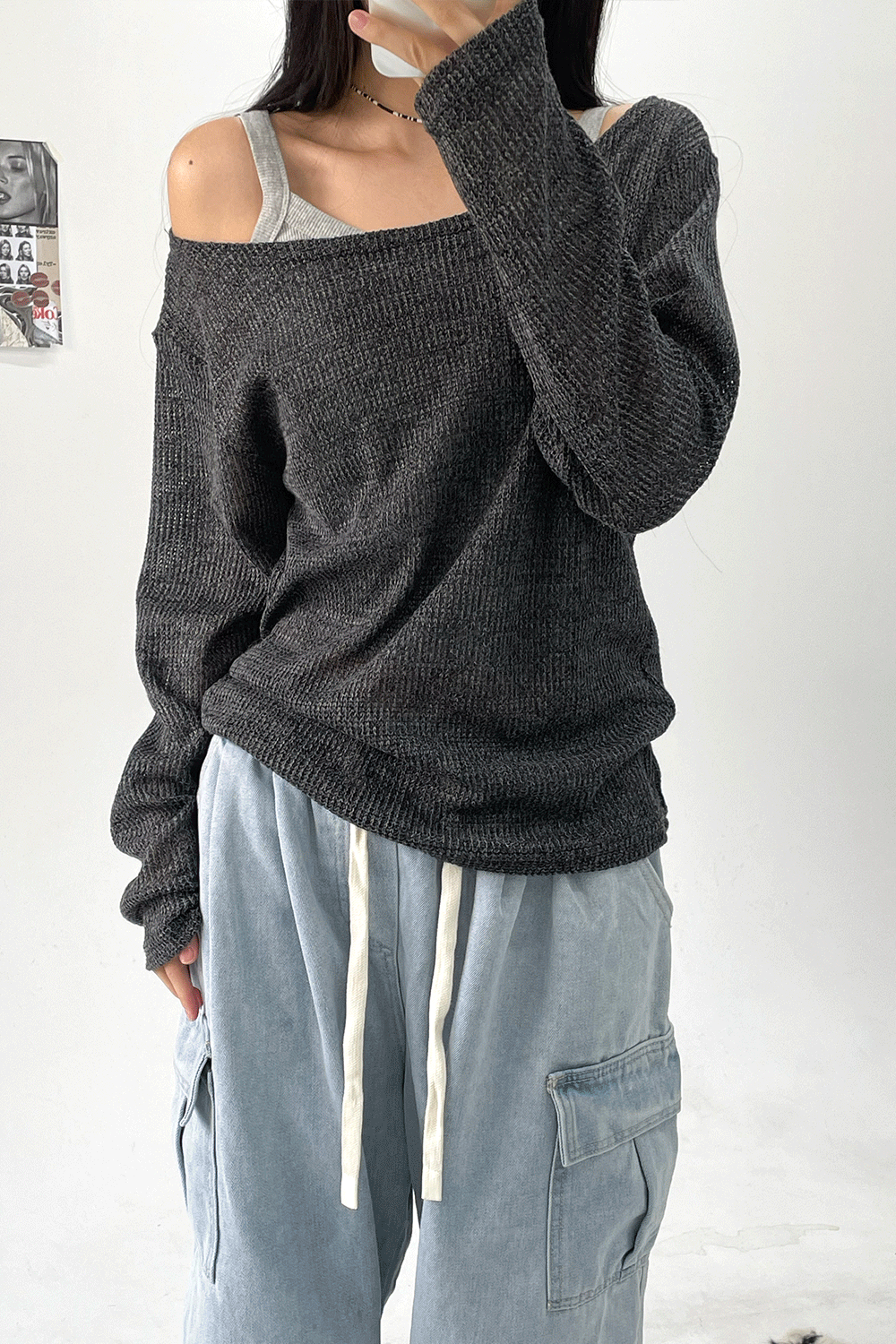 【🩶韓系秋冬】 Unbalanced Knit