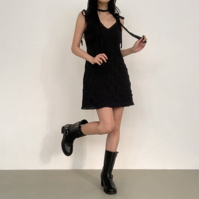 【Sweet and Girlish】Ruffled Dress Set