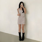【Sweet and Girlish】Ruffled Dress Set