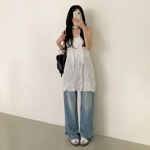 【Sweet and Girlish】Ruffled Dress Set