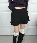 【🍁秋日傘裙】Suede Flare Mini Skirt