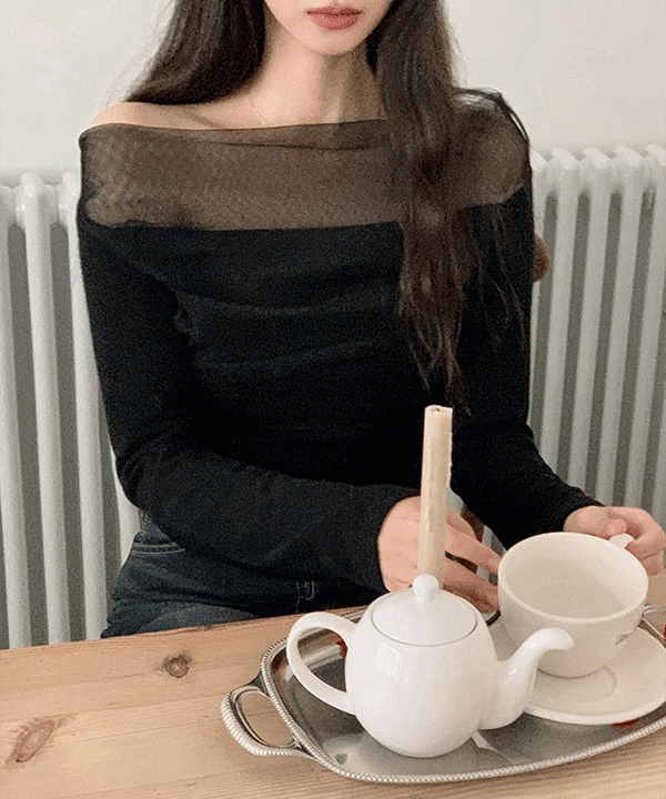 【🥂HOLIDAY PICK】Drape See-Through Tee 