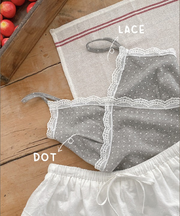 Mini Dot Lace Sleeveless