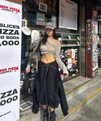 【JISOO同款】STAR WING SHEER LONG SLEEVE