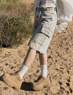 【🤍y2k Summer】Cargo Wide Half Pants