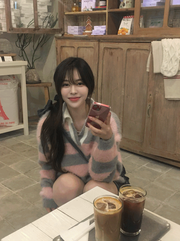 【🧶舒適柔軟】Angora Stripe Knit