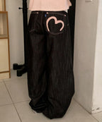 【OOTJ】Pinky Wide Jeans 