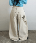 【獨特星褲】Wint Check Wide Pants
