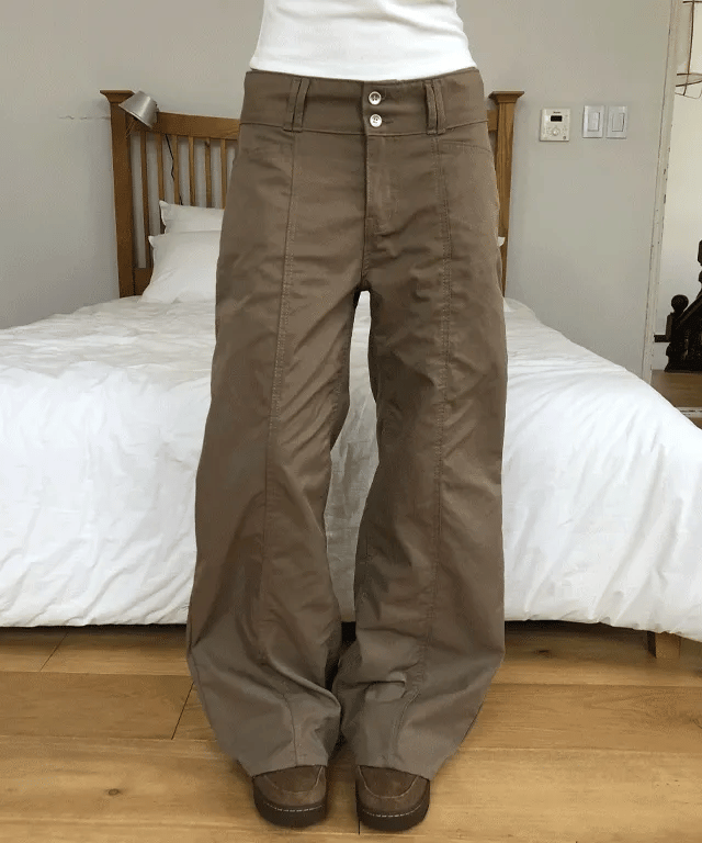 【微喇叭褲】Two Button Pants