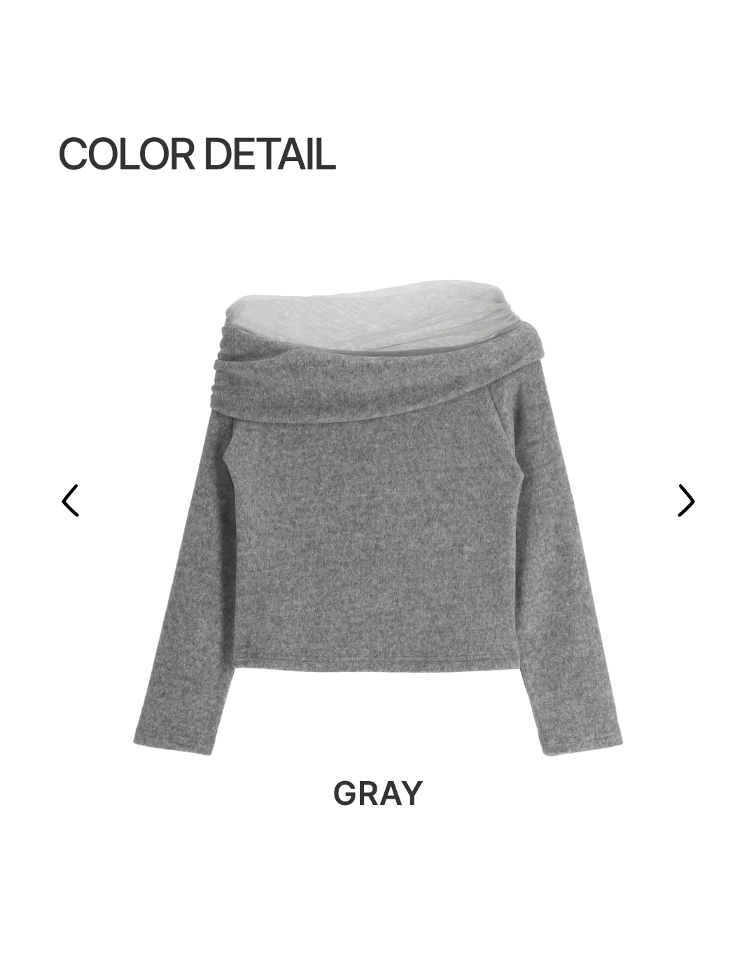 【✨年末造型】Lace Off-Shoulder Knit