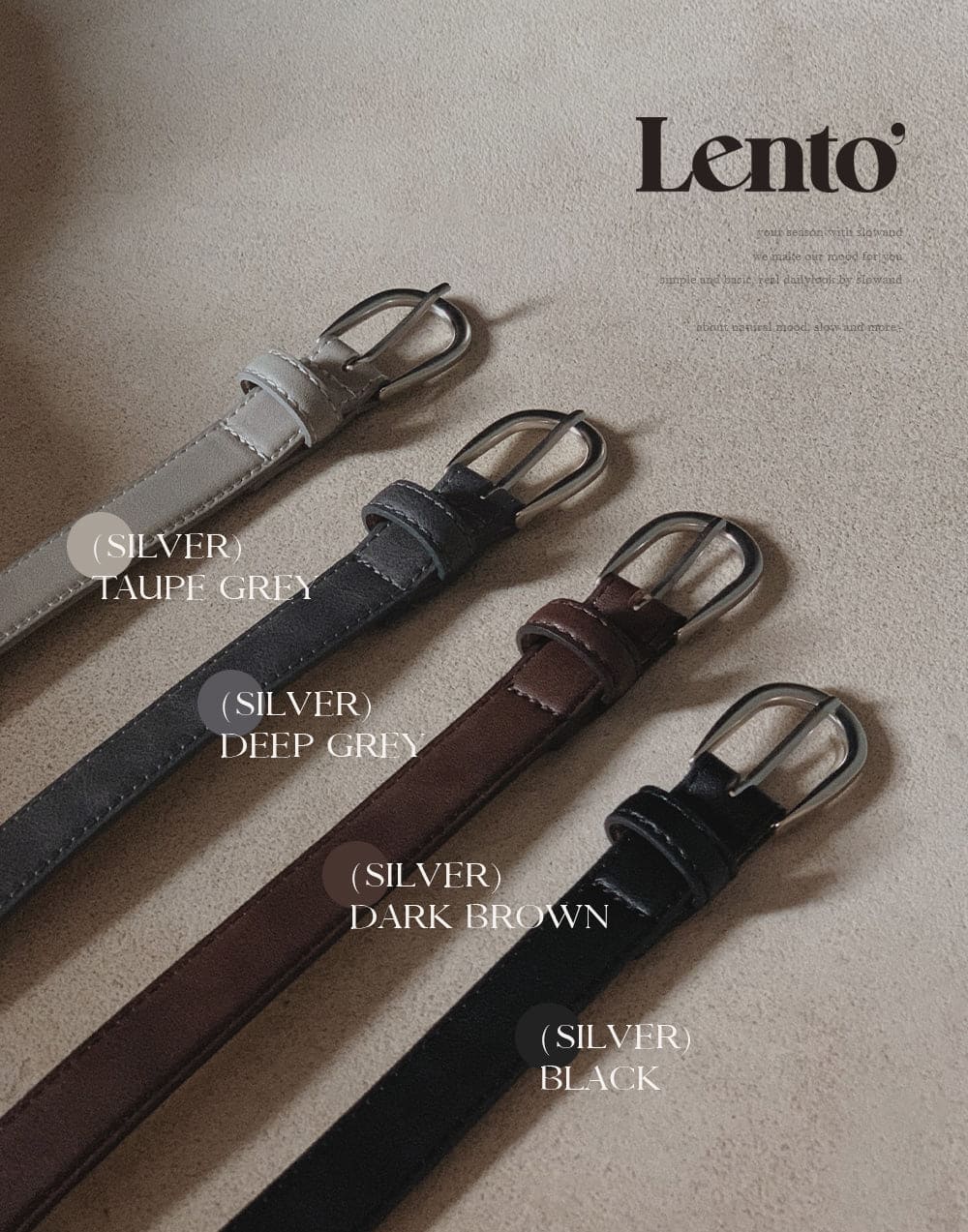 #LENTO All-Season Classic Belt