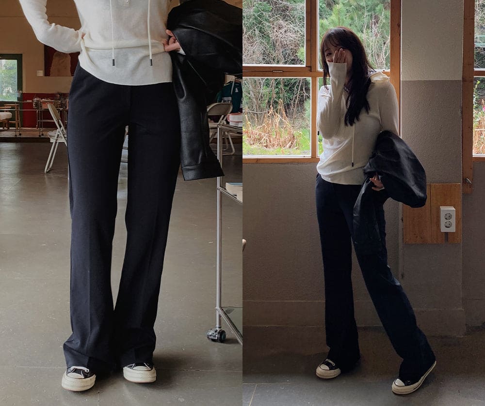 Korean website makes its own Soft Clean flared pants