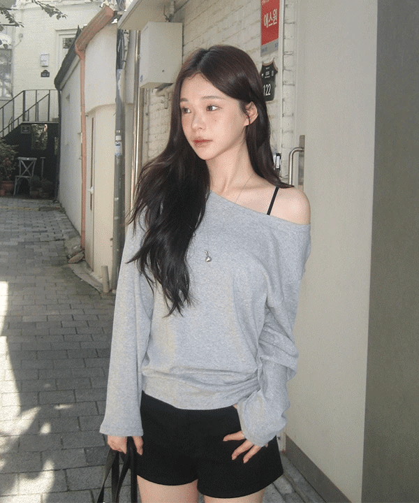 【🤍daily】Loose Long-Sleeve Tee 