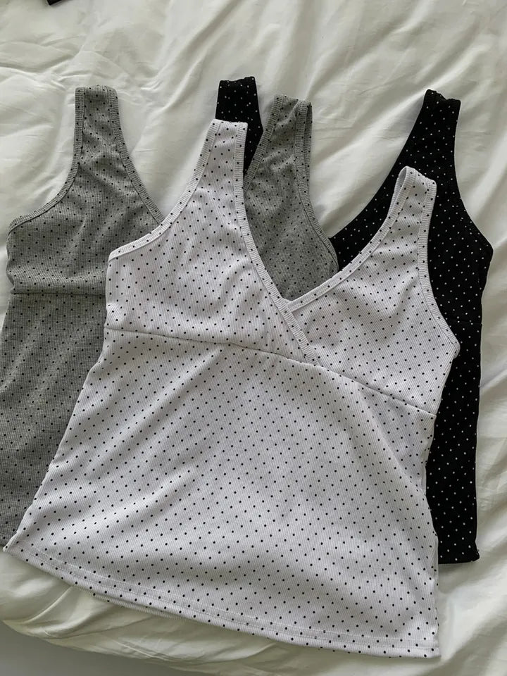 Dot Layered Sleeveless