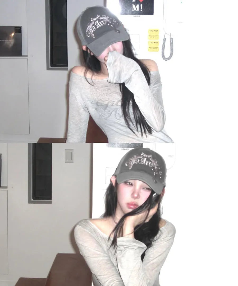 【JISOO同款】STAR WING SHEER LONG SLEEVE